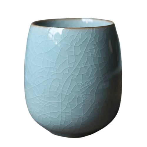 Blue Crackle Glaze Celadon Porcelain Chinese Tea or Coffee Cup of 220ml