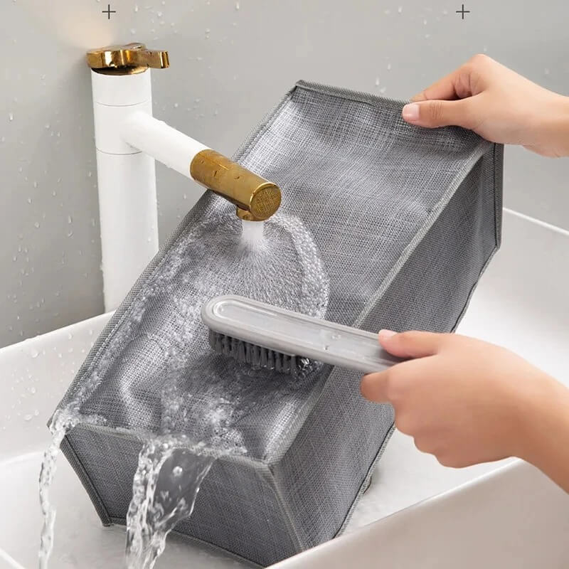Wardrobe or Drawer Clothes Organizer in Grey with 7 Partitions Length 35cm x Width 17cm x Depth 12cm washable in non-woven nylon