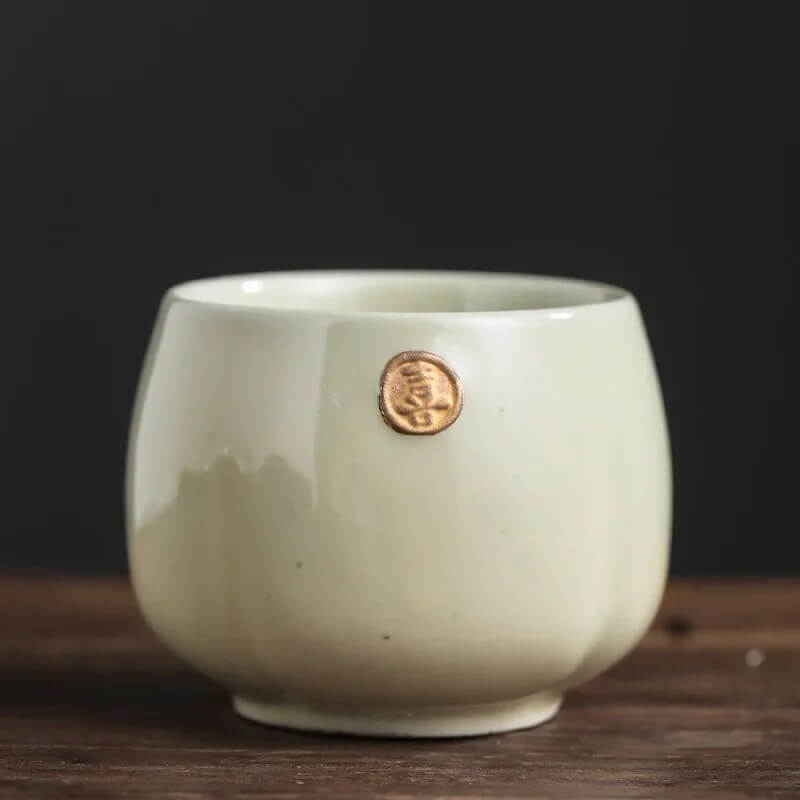 Japanese Style Ceramic Beige Tea Cup - 180ml